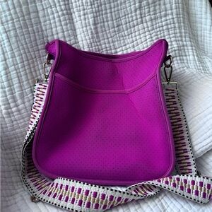 Ahdorned neoprene Crossbody Bag